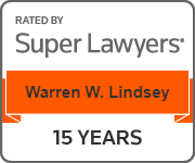 Rated By | Super Lawyers | Warren W. Lindsey | 15 years